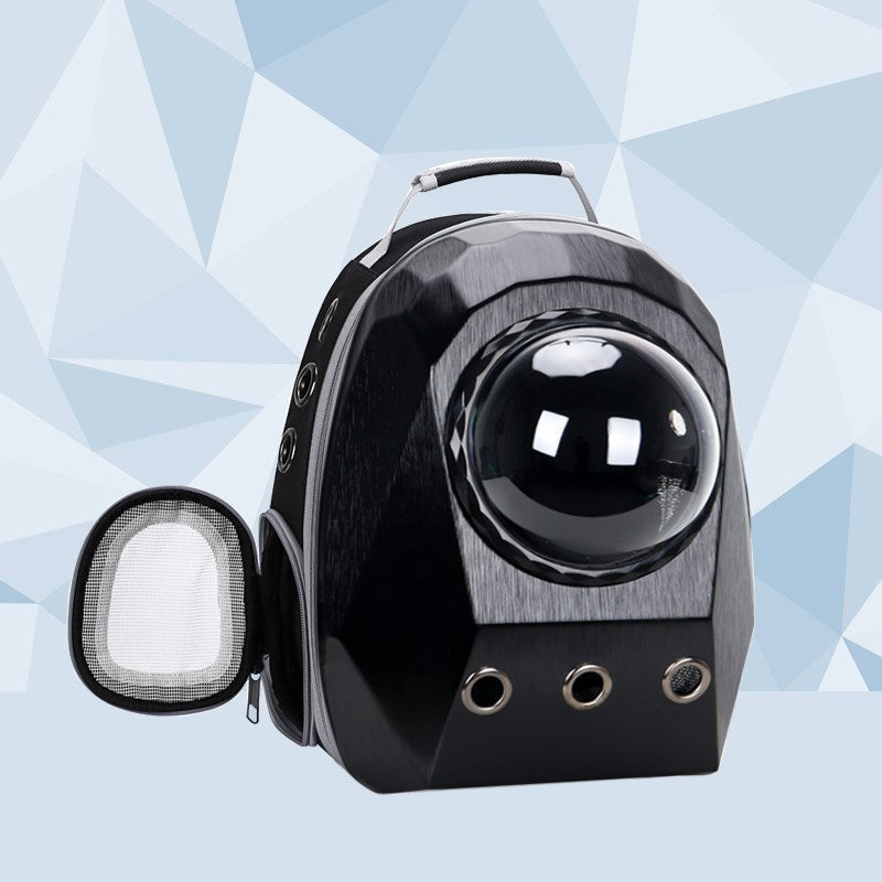 Breathable Pet Space Capsule Carrier Bag | Dog & Cat Travel Backpack Cage