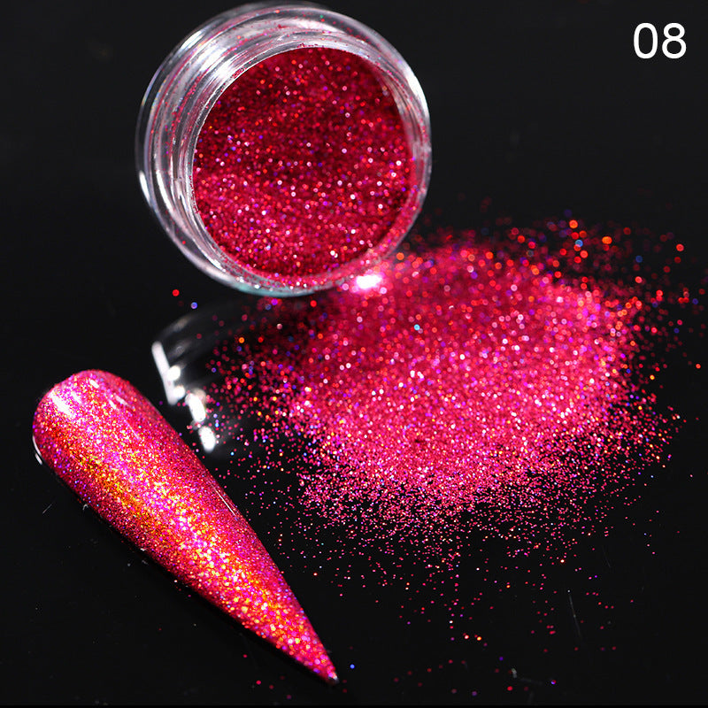 Ultra-Fine Aurora Nail Powder | Chrome Effect Magic Glitter for Nail Art