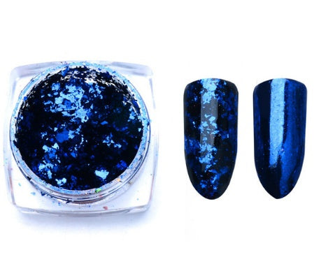 Magic Mirror Aluminum Nail Flakes | Irregular Pigment for Chrome & Glitter Nail Art