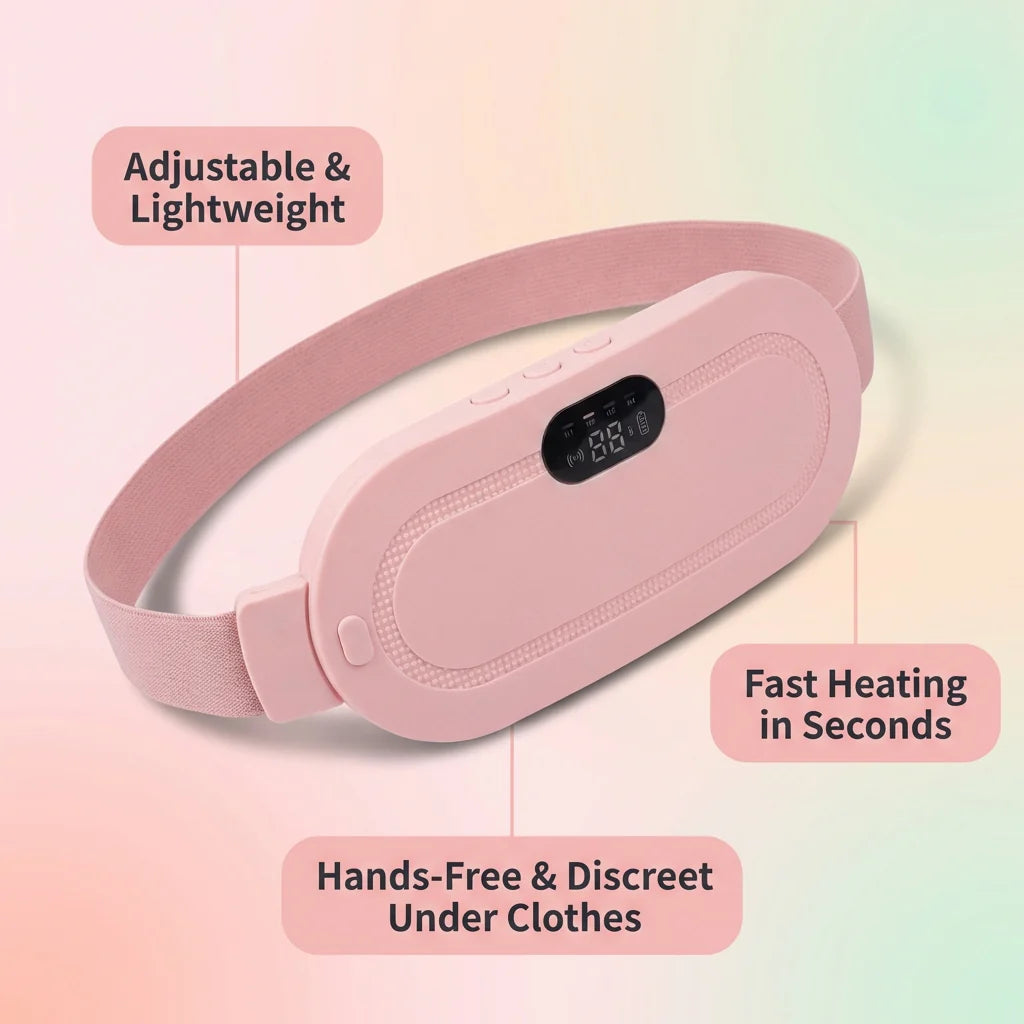 Portable Wearable Heating Belt for Period Pain Relief