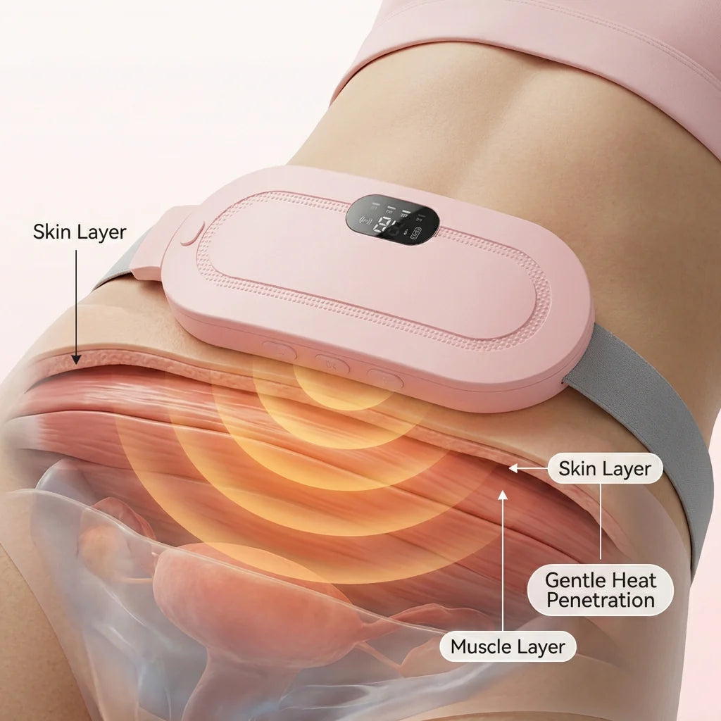 Portable Wearable Heating Belt for Period Pain Relief