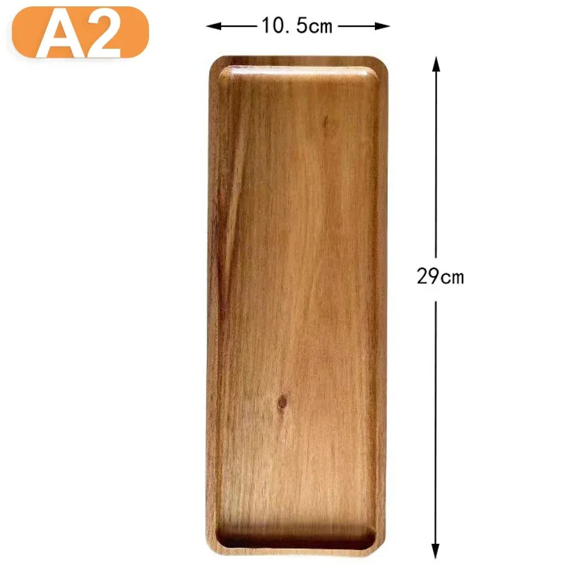 Multipurpose Solid Wood Food Tray | Snack, Fruit, & Bread Board Pallet