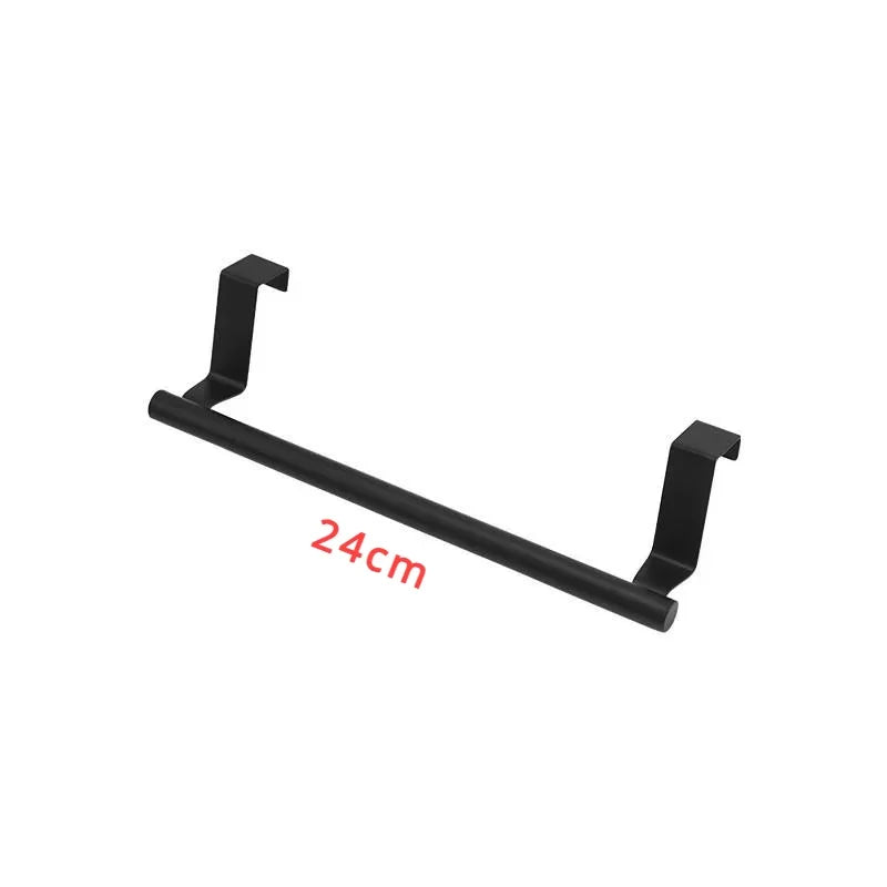 Space-Saving Metal Towel Hanger | Cabinet Door/Bathroom Storage Rack