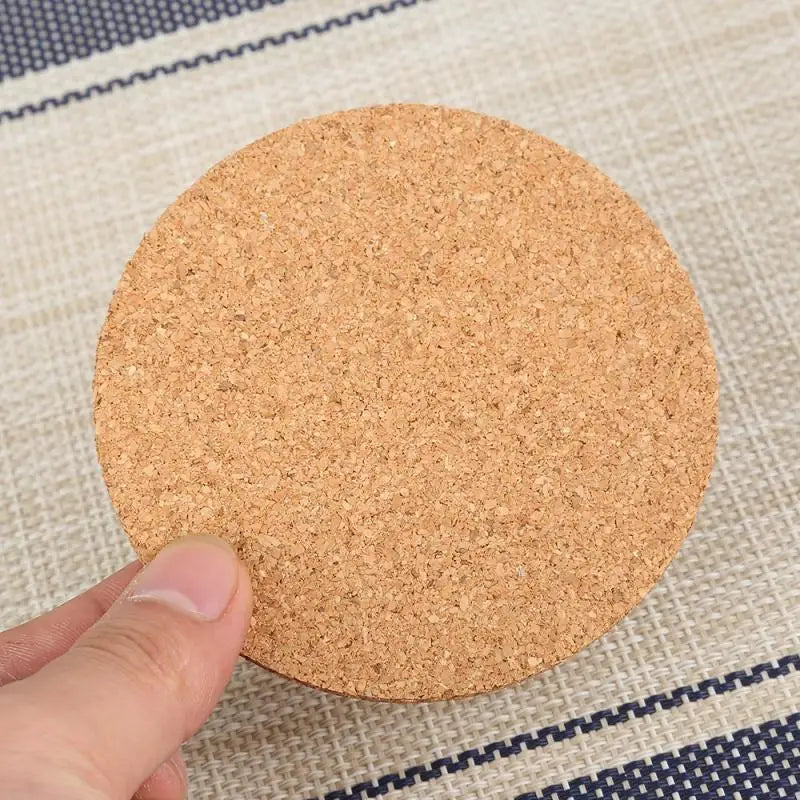 Durable Wood Slice Drink Holders (50PC) | Natural Round Tea Coffee Mug Mat