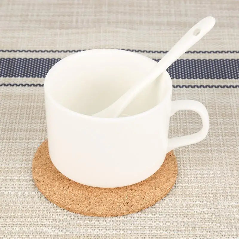Durable Wood Slice Drink Holders (50PC) | Natural Round Tea Coffee Mug Mat