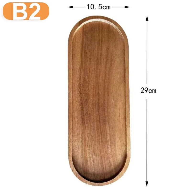 Multipurpose Solid Wood Food Tray | Snack, Fruit, & Bread Board Pallet