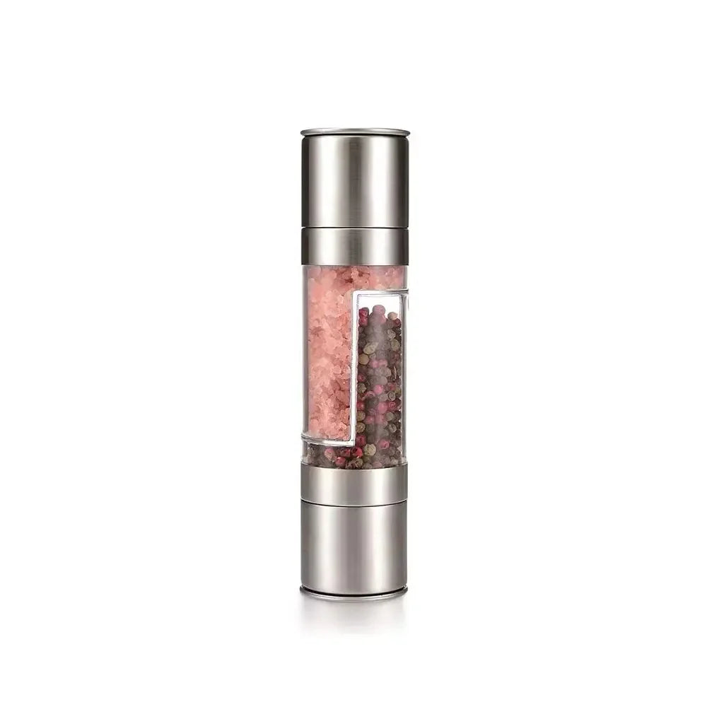 Stainless Steel Spice Grinder | Adjustable Ceramic Mechanism 2-in-1 Tool