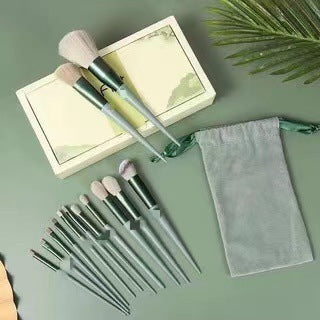 Deluxe 13Pcs Makeup Brush Kit | Powder, Blush, Concealer & Eye Shadow Beauty Tools