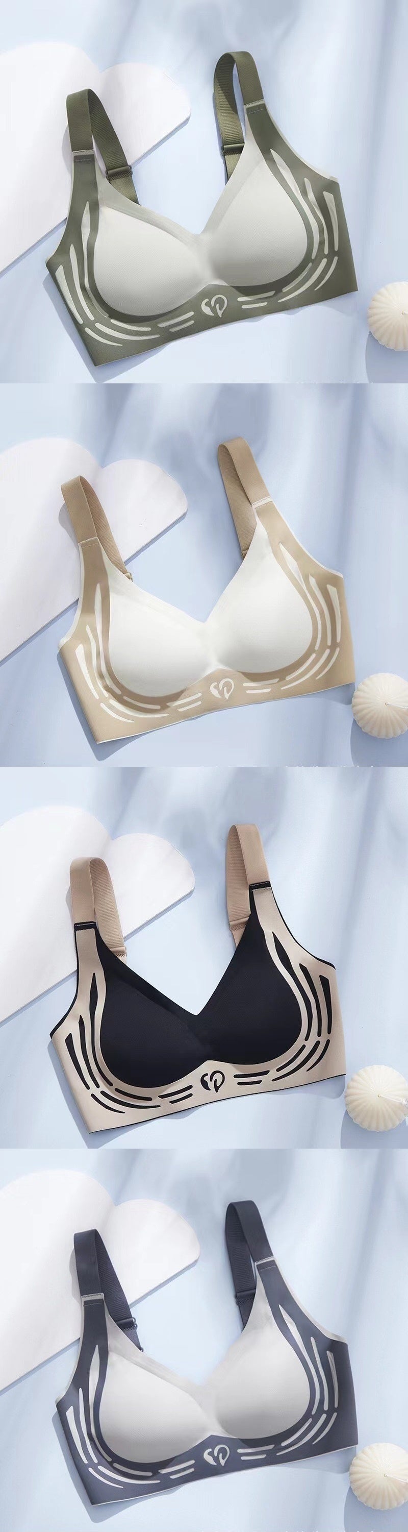 Plus-Size Sports Bra with Soft Support & Adjustable Straps