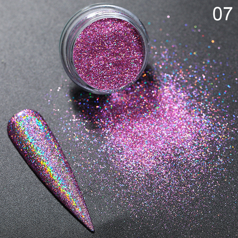 Ultra-Fine Aurora Nail Powder | Chrome Effect Magic Glitter for Nail Art