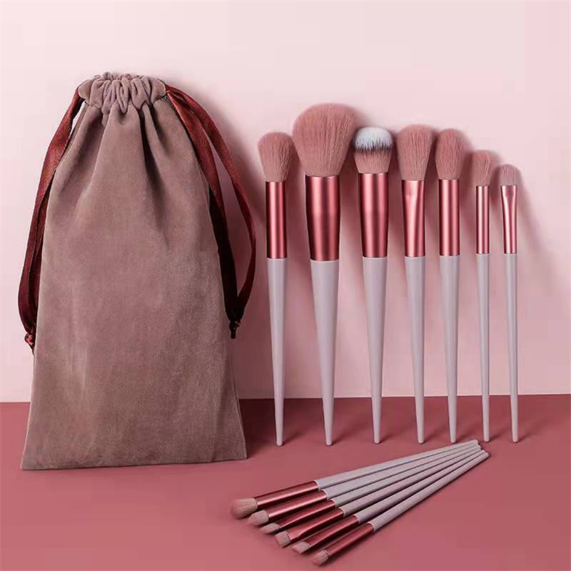 Deluxe 13Pcs Makeup Brush Kit | Powder, Blush, Concealer & Eye Shadow Beauty Tools