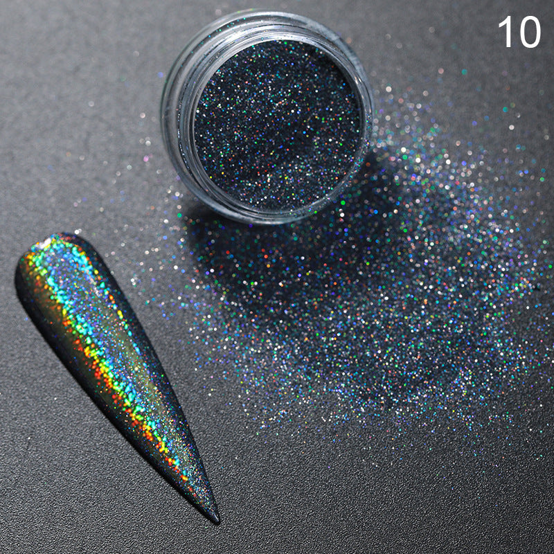 Ultra-Fine Aurora Nail Powder | Chrome Effect Magic Glitter for Nail Art