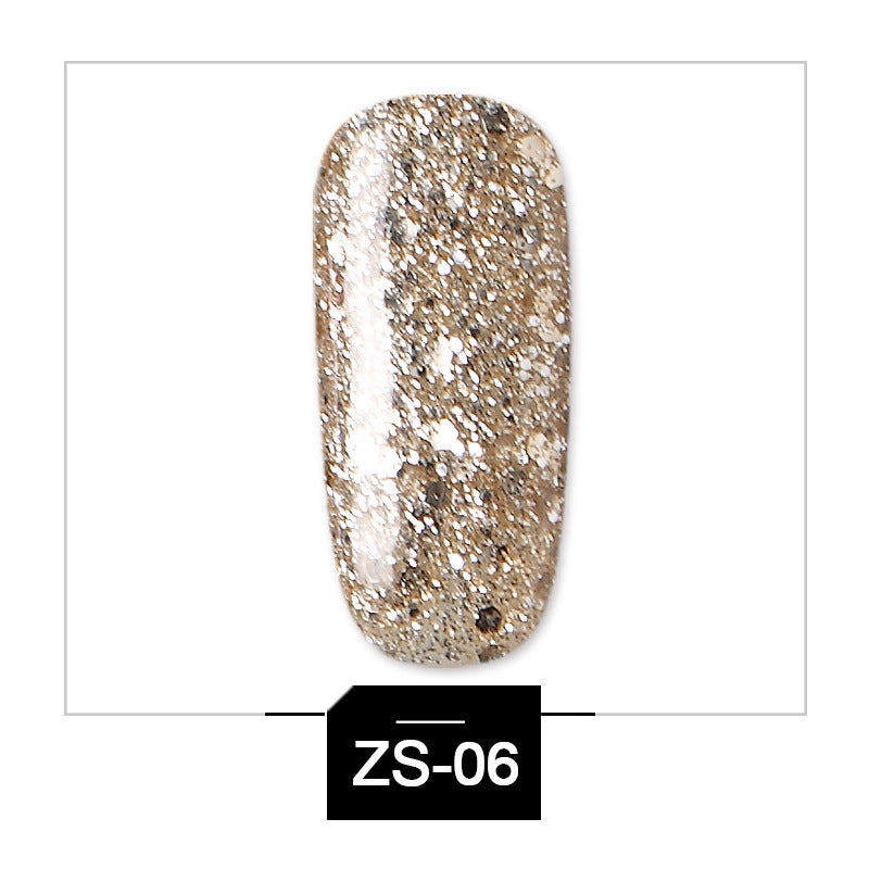 High-Shine Glitter Sequins Gel Polish | Soak-Off UV LED Nail Art Glue