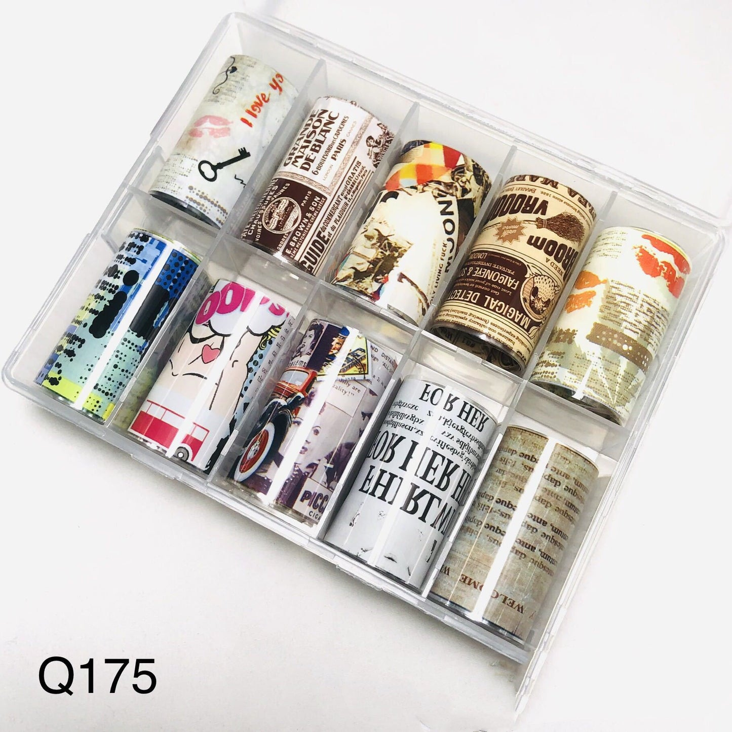 European & American Style Nail Transfer Paper | Laser Star & Butterfly Foil Decals