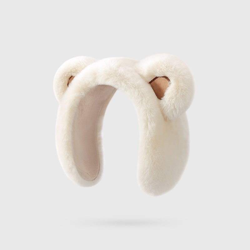 Cute Cartoon Bear Design Winter Ear Muffs for Women