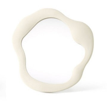Modern Abstract Desktop Makeup Mirror | Simple Plastic Special-Shaped Design