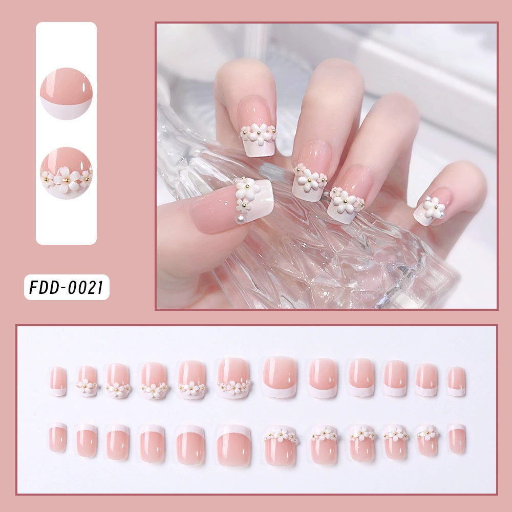 Elegant Stars and Moon Decal Press-On Nails | Trendy Celestial False Tips