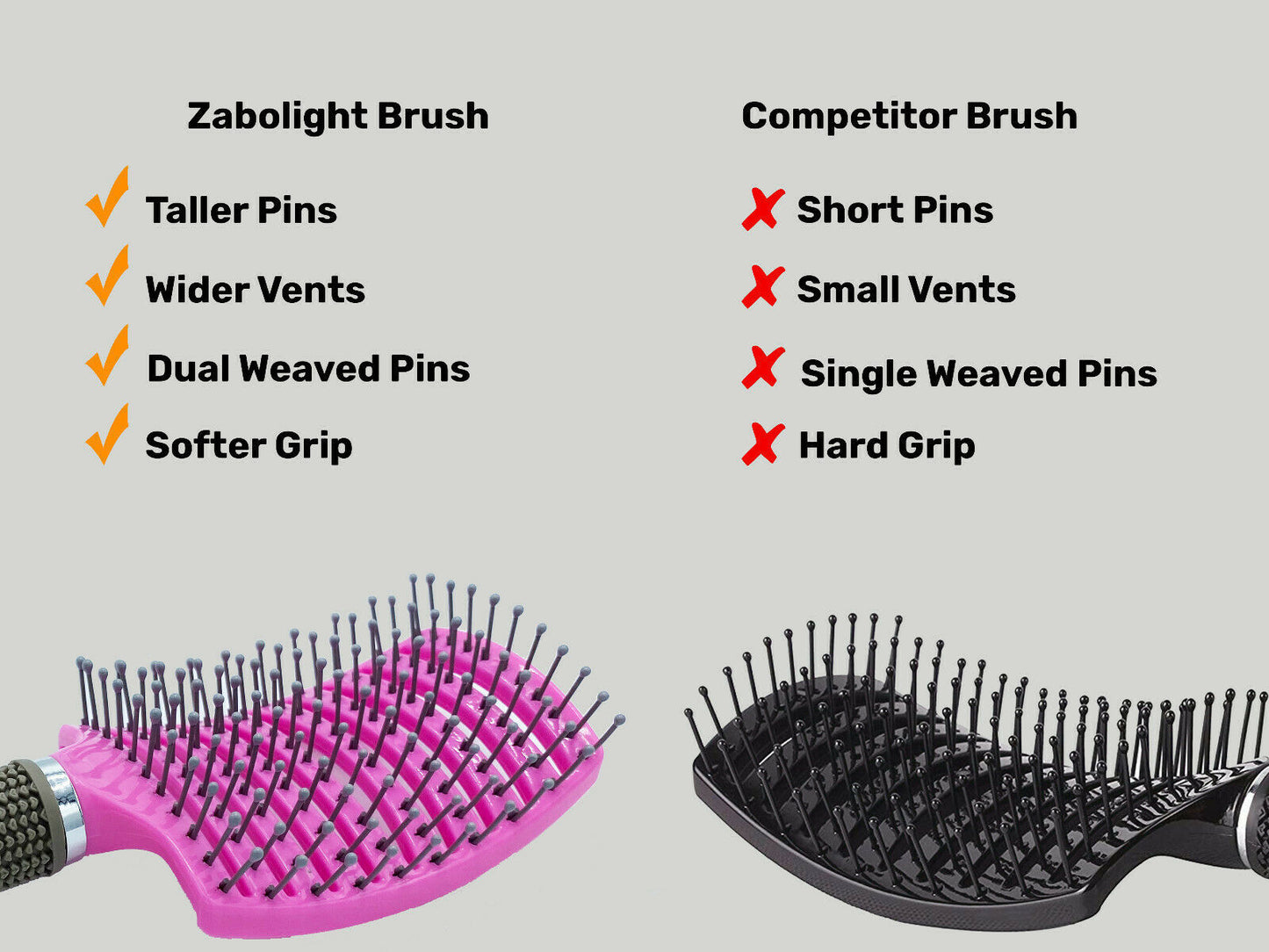 Styling Tool for Wet Curly Hair | Anti-Static Bending Nylon Detangling Brush