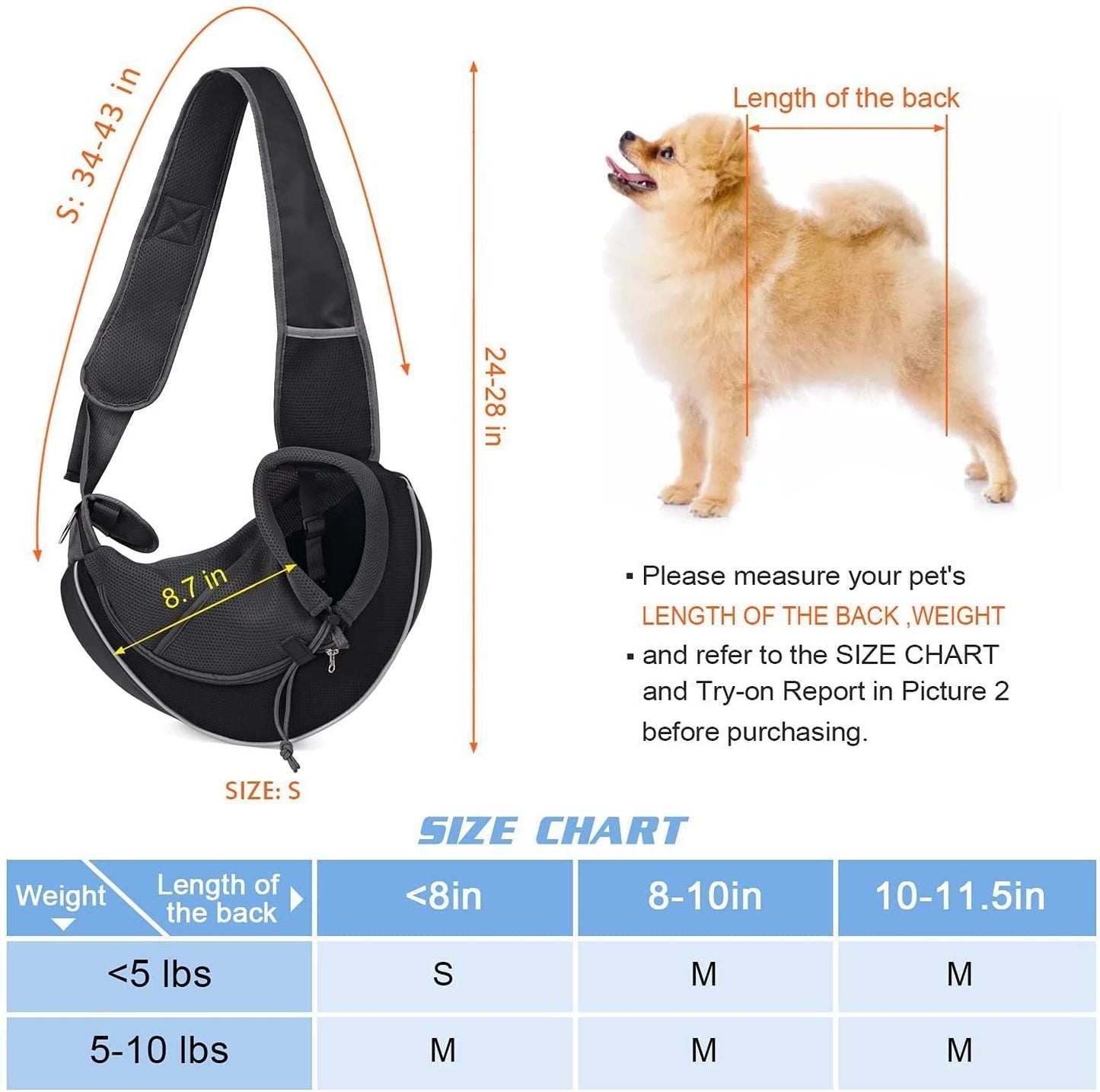 Stylish Portable Pet Carrier Bag | Crossbody Travel for Small Dog & Cat