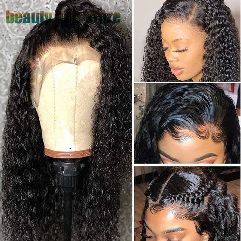 Voluminous Brazilian Kinky Curl Wig | Full Lace Front Human Hair Texture